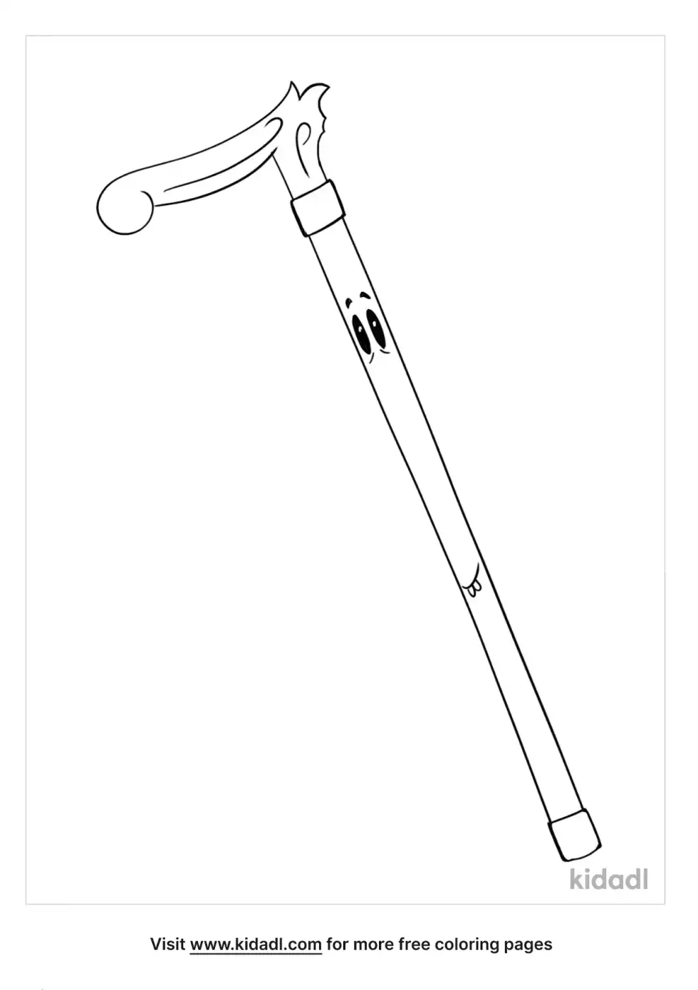 Walking Stick Coloring Page