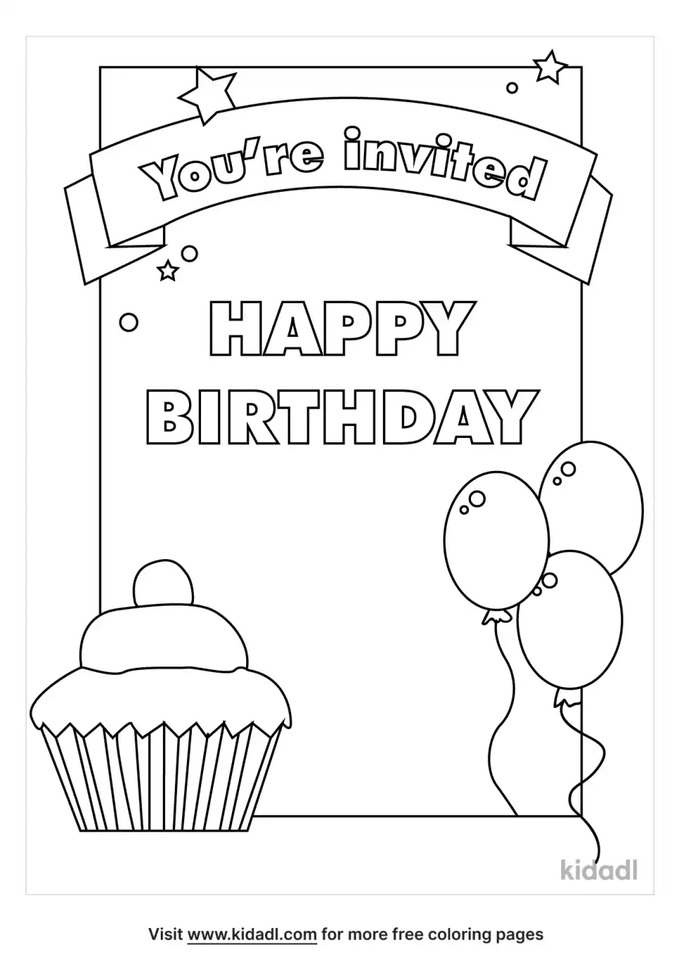 Invitation Coloring Page