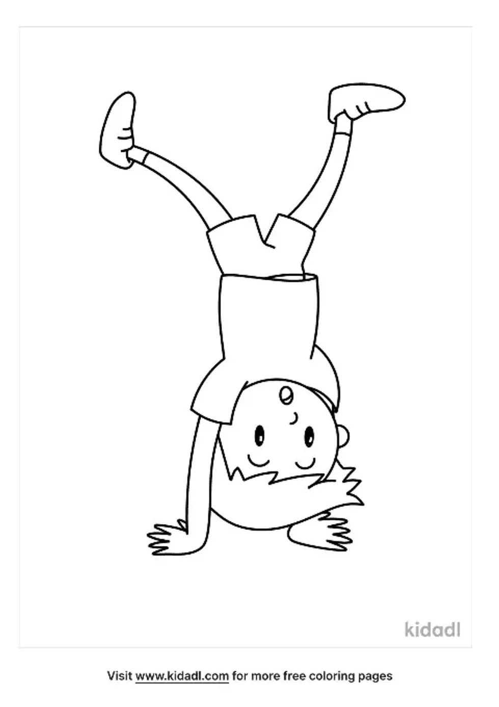 Upside Down Coloring Page