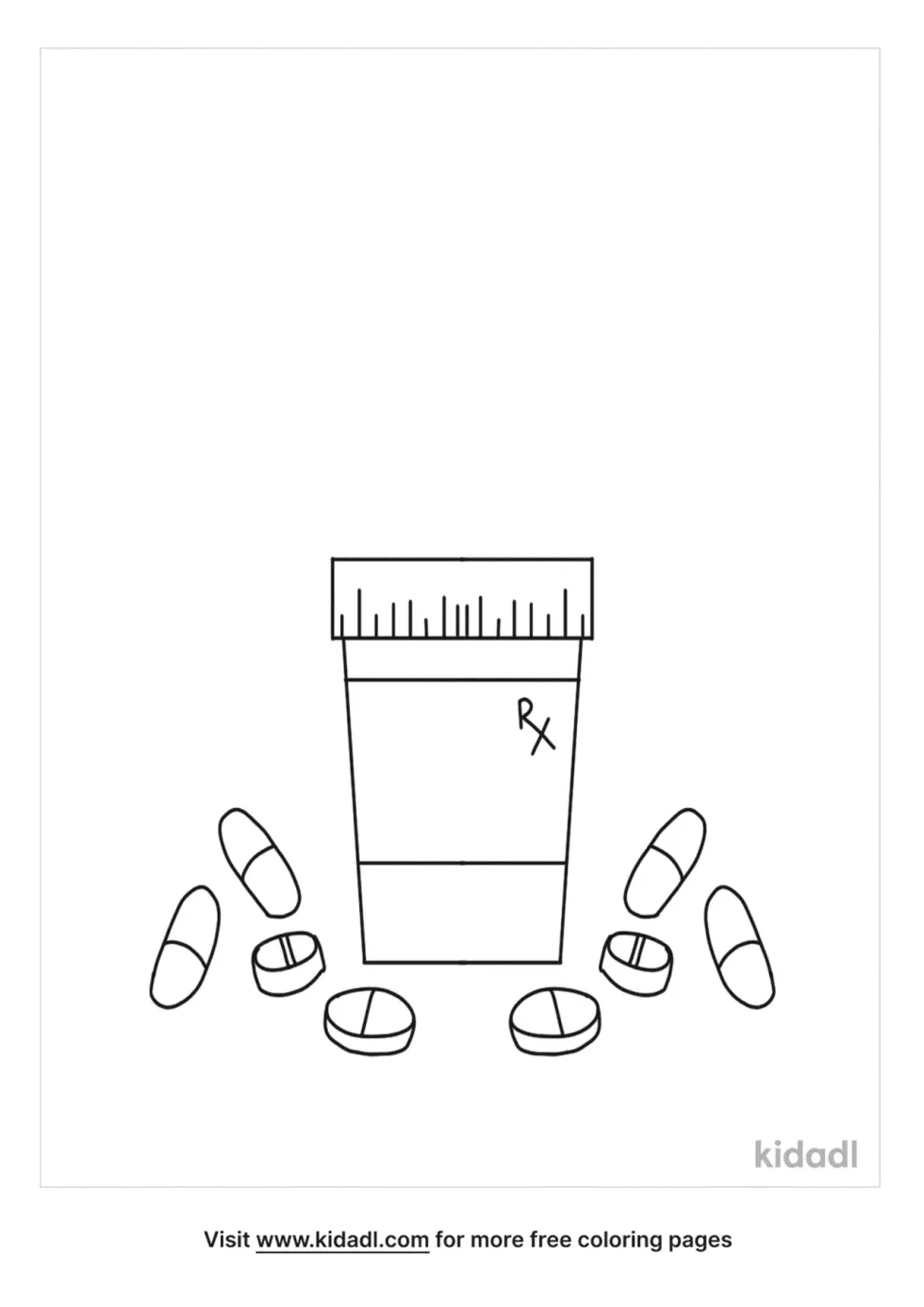 Pills Coloring Page