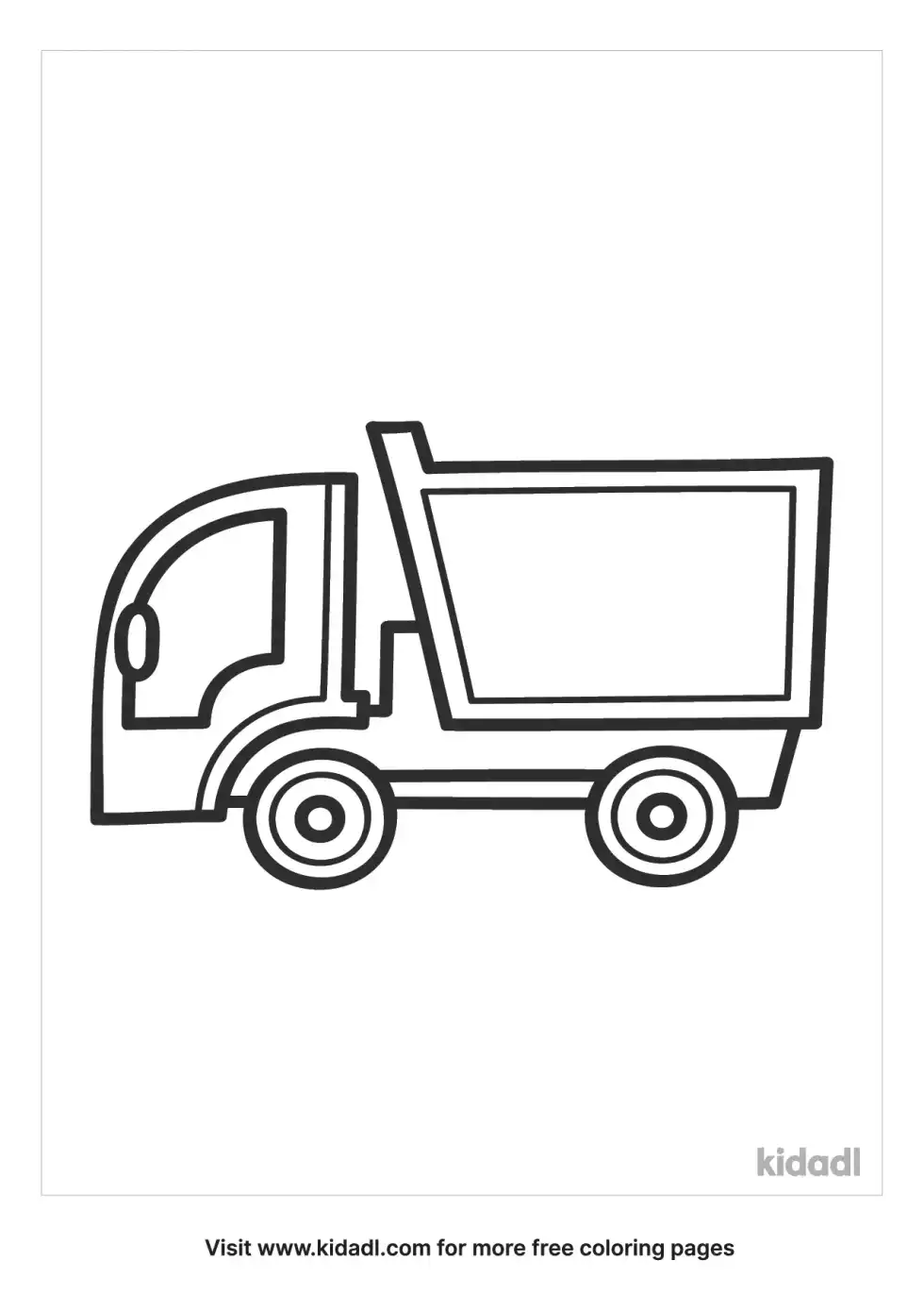 Toddler Truck Coloring Page