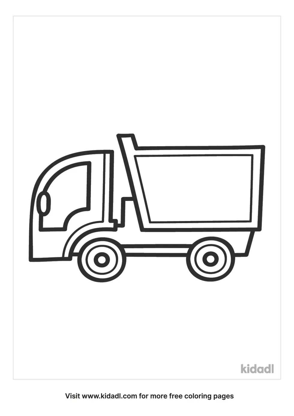 Toddler Truck Coloring Page
