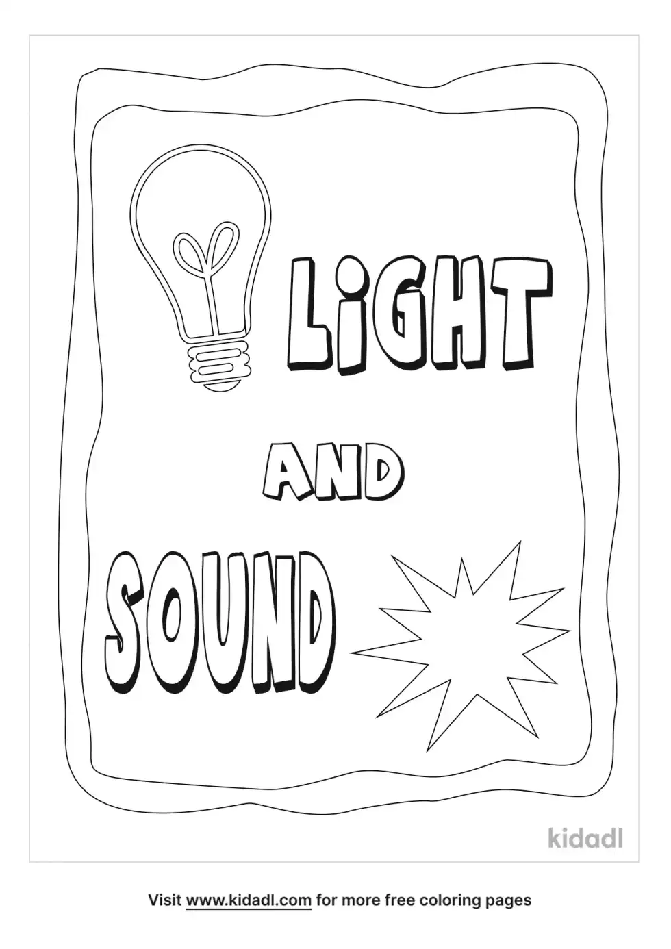 Light And Sound Coloring Page