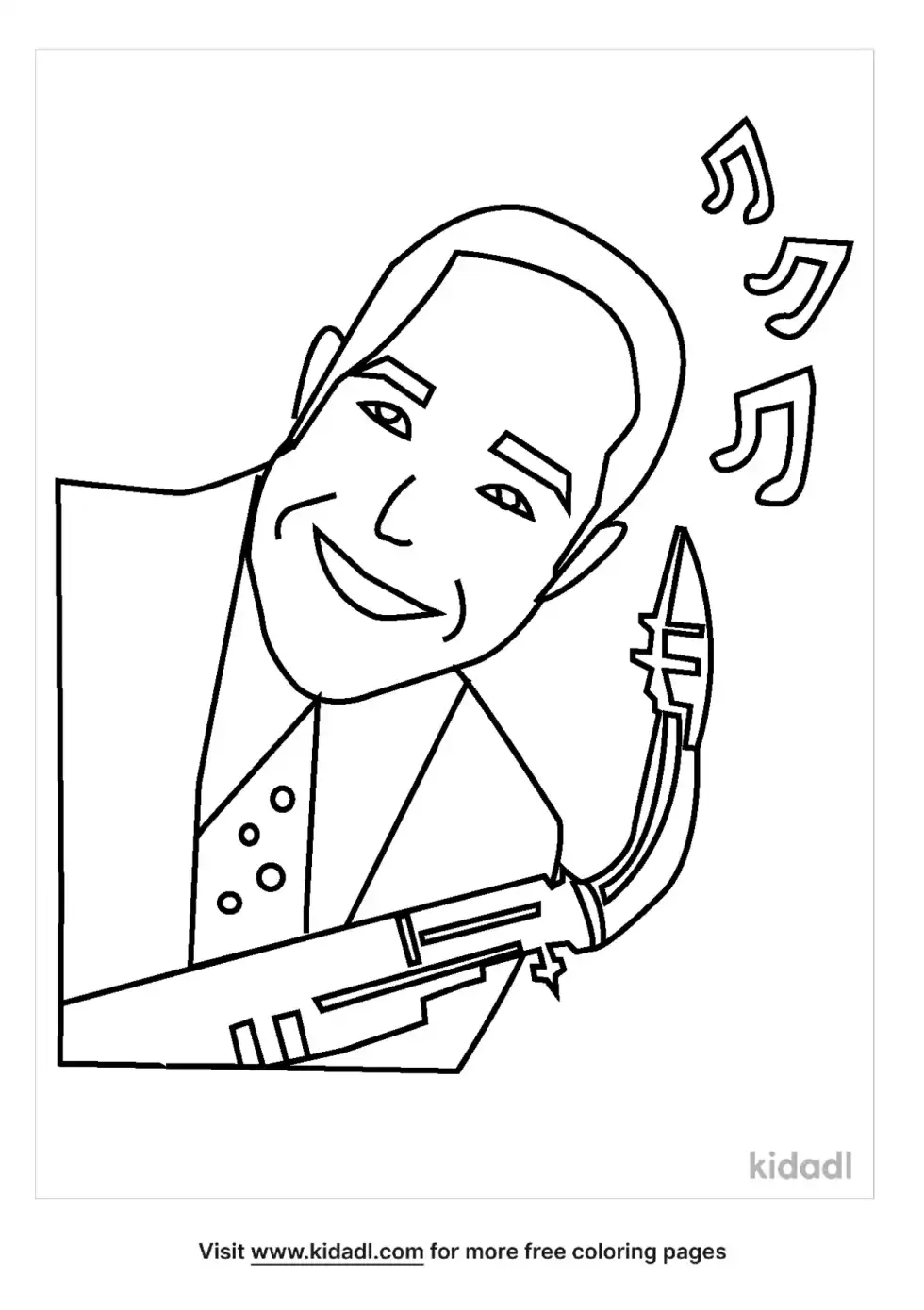 Charlie Parker Coloring Page