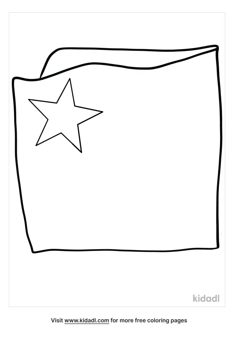 Handkerchief Coloring Page
