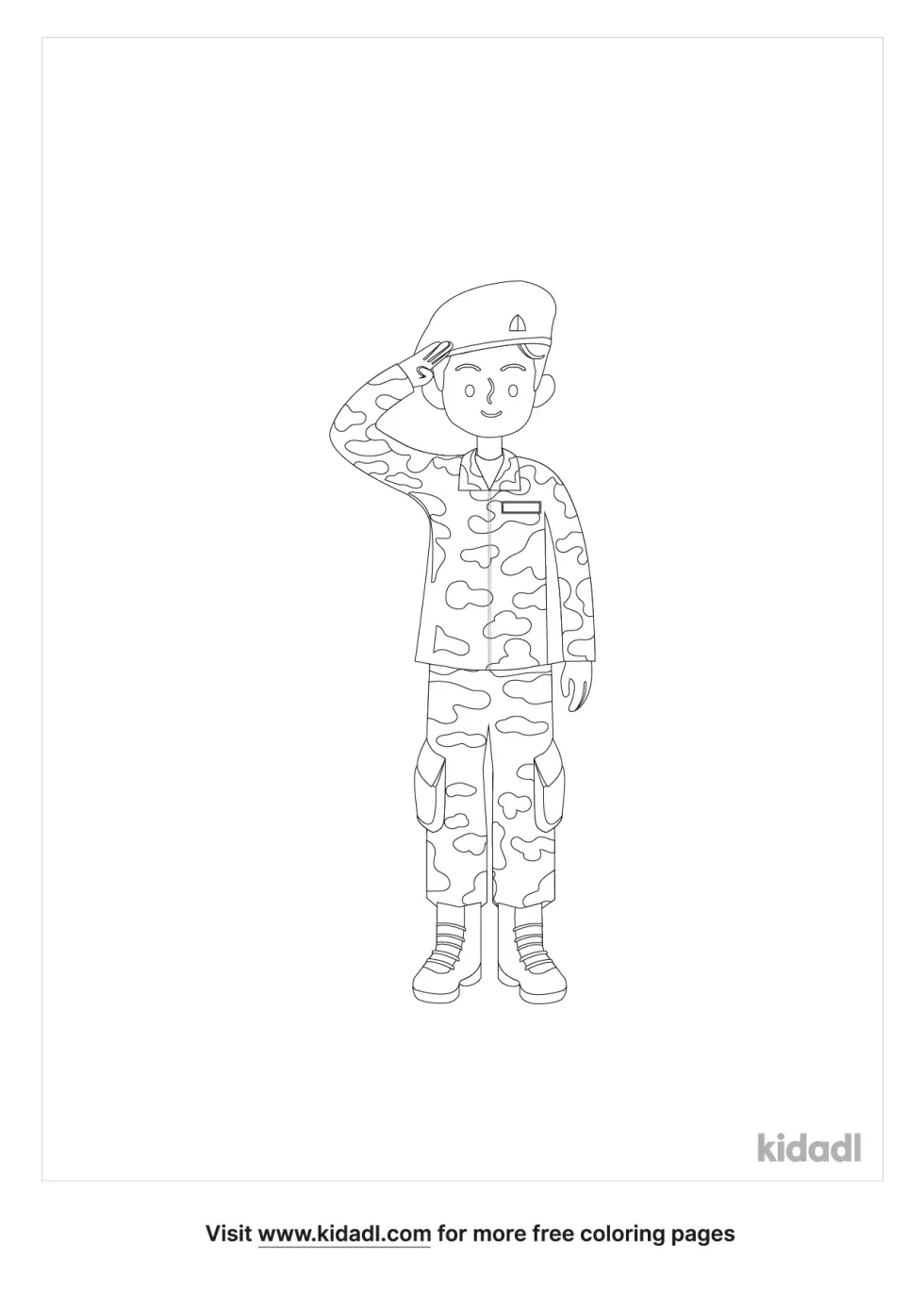 Army Soldiers Coloring Page