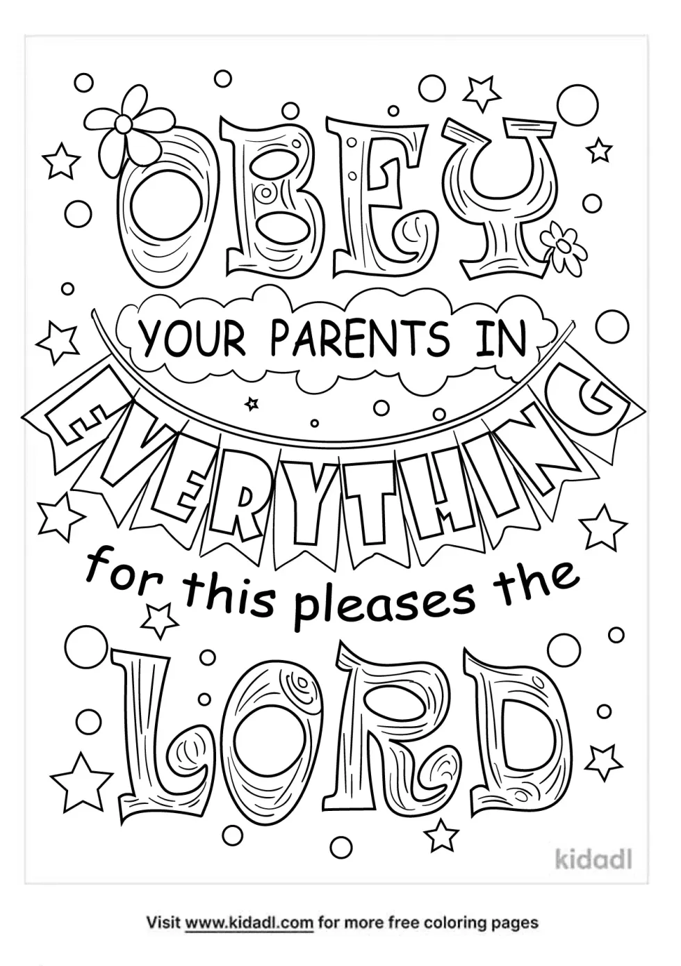 Obey Coloring Page