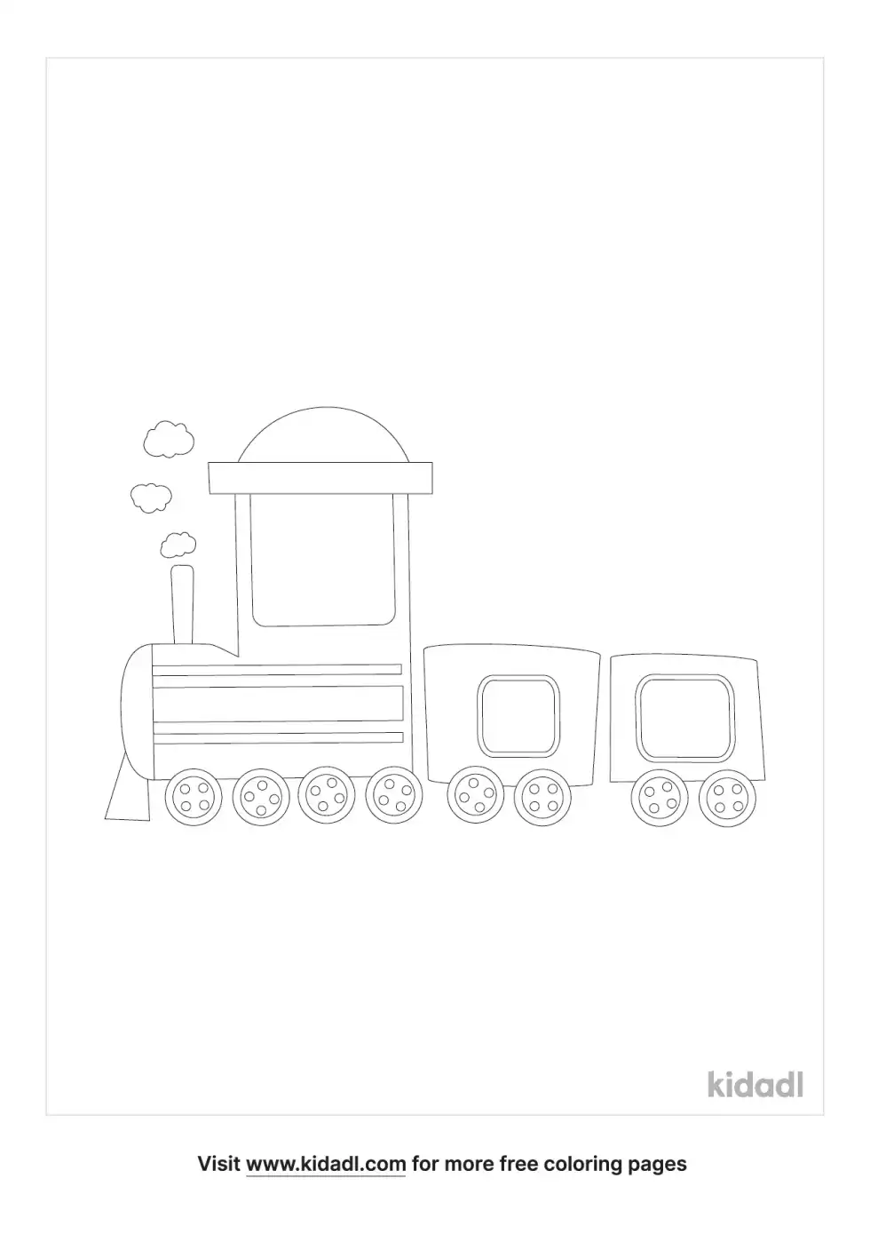 Train Car Coloring Page