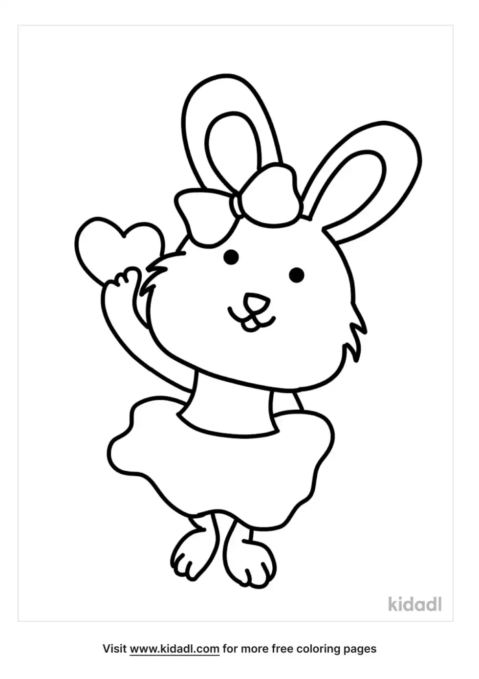Bunny Girl Coloring Page