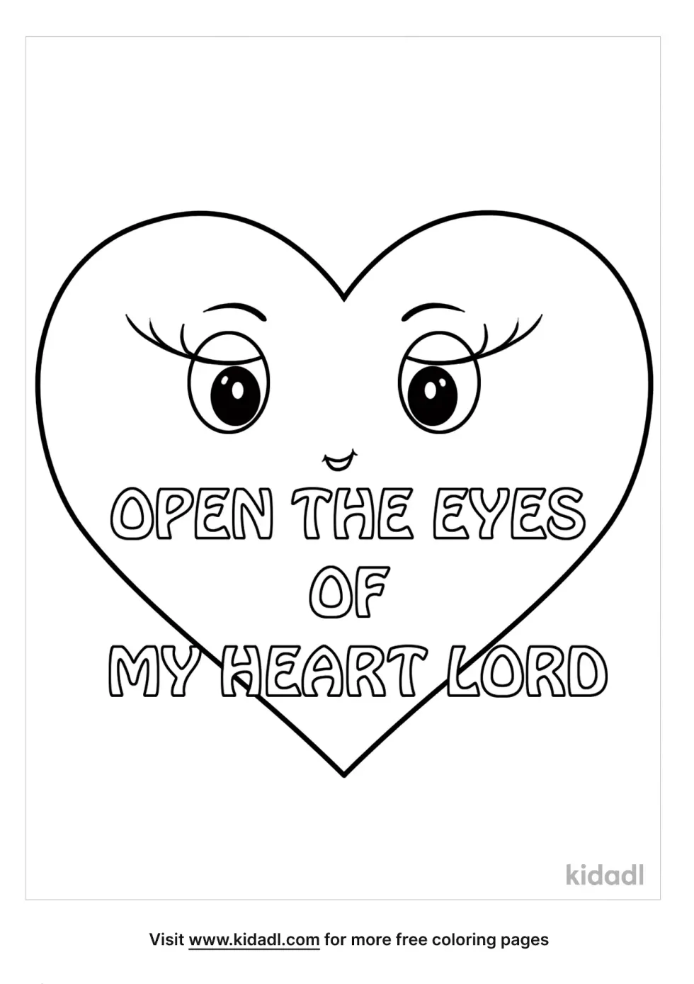 Open The Eyes Of My Heart Lord Coloring Page