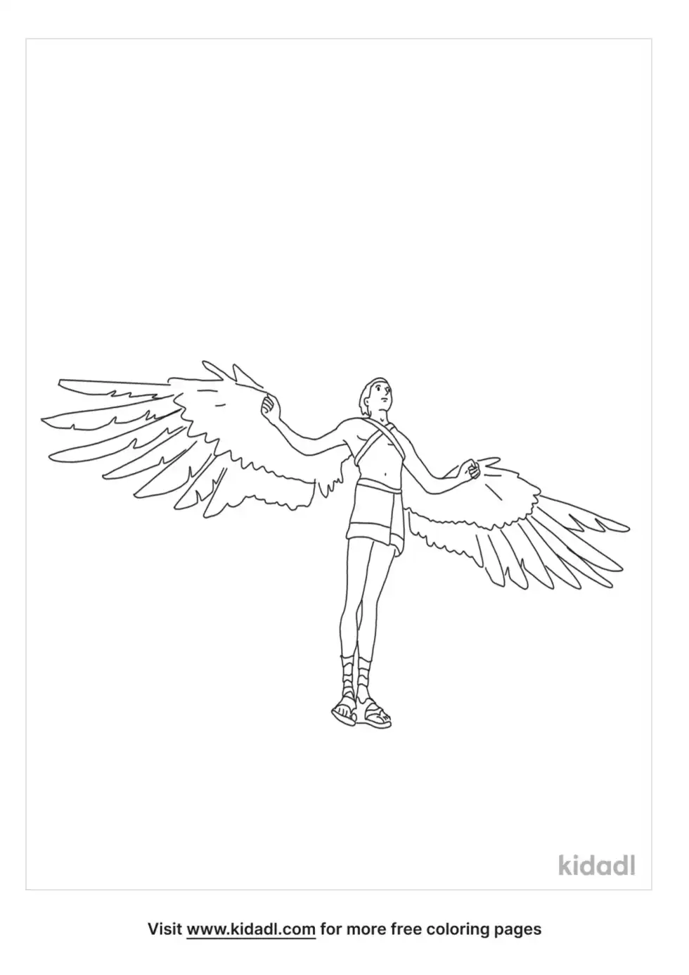Icarus Coloring Page