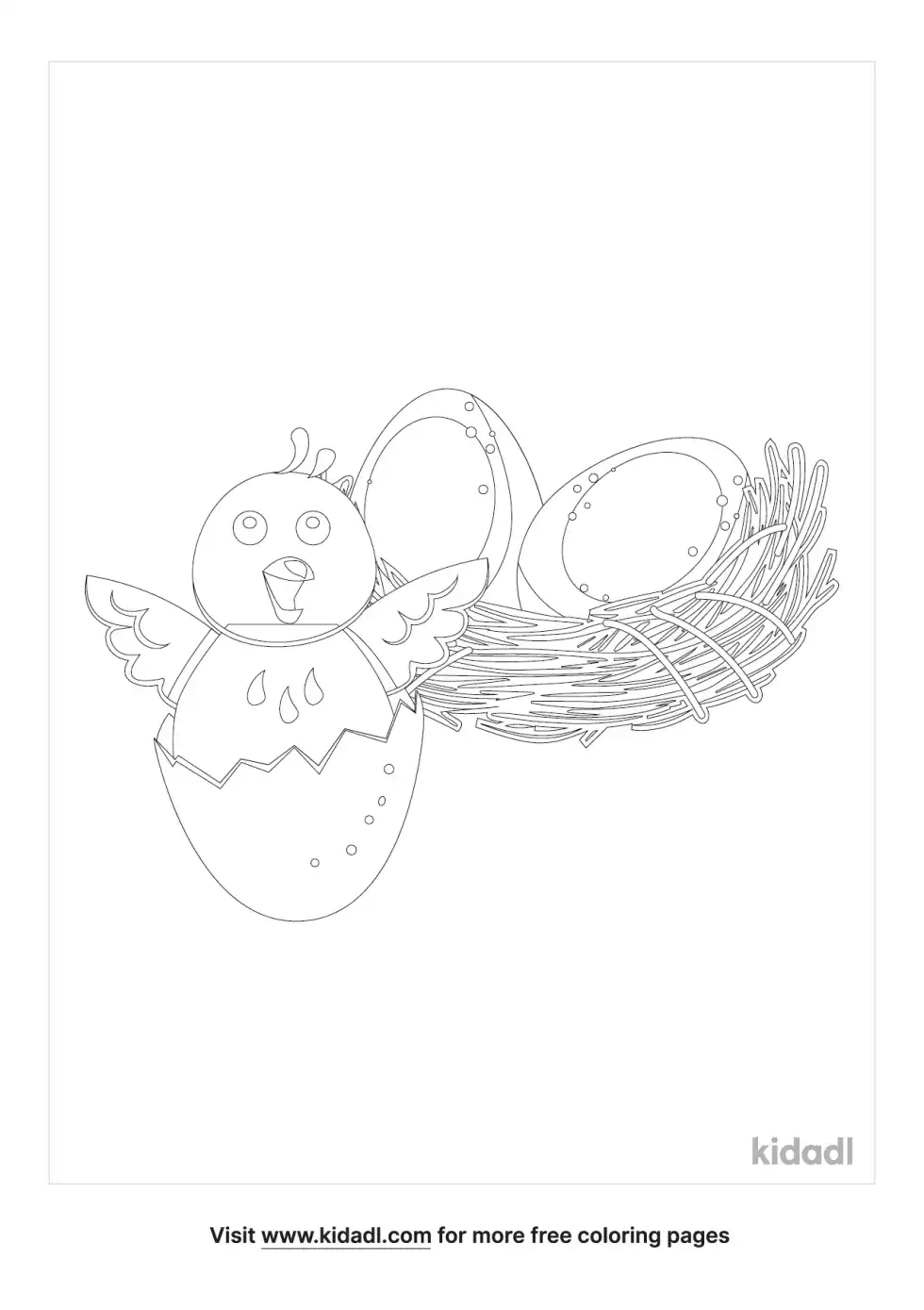Easter Chick Coloring Page
