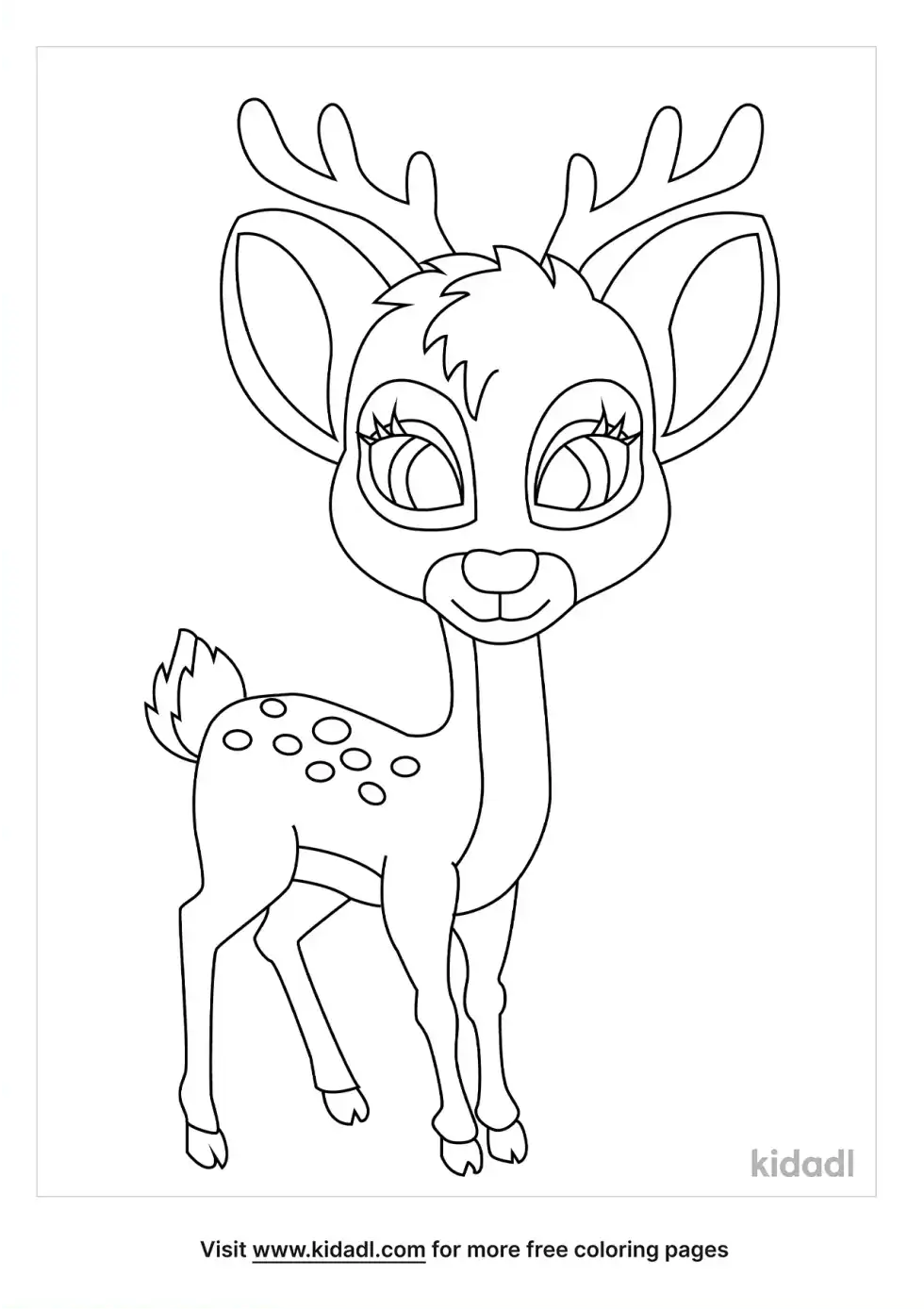 Fawn Coloring Page