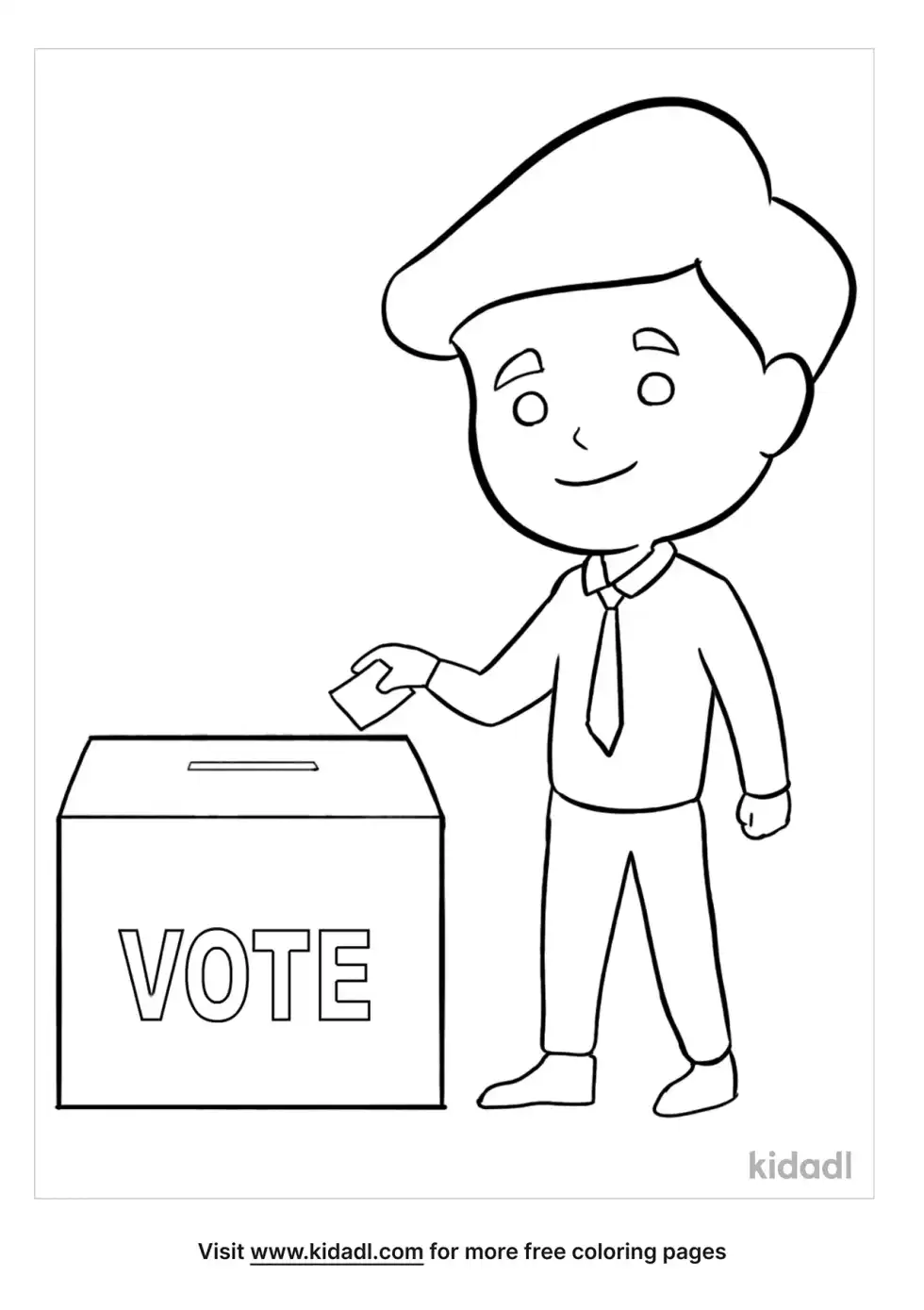 Democracy Coloring Page