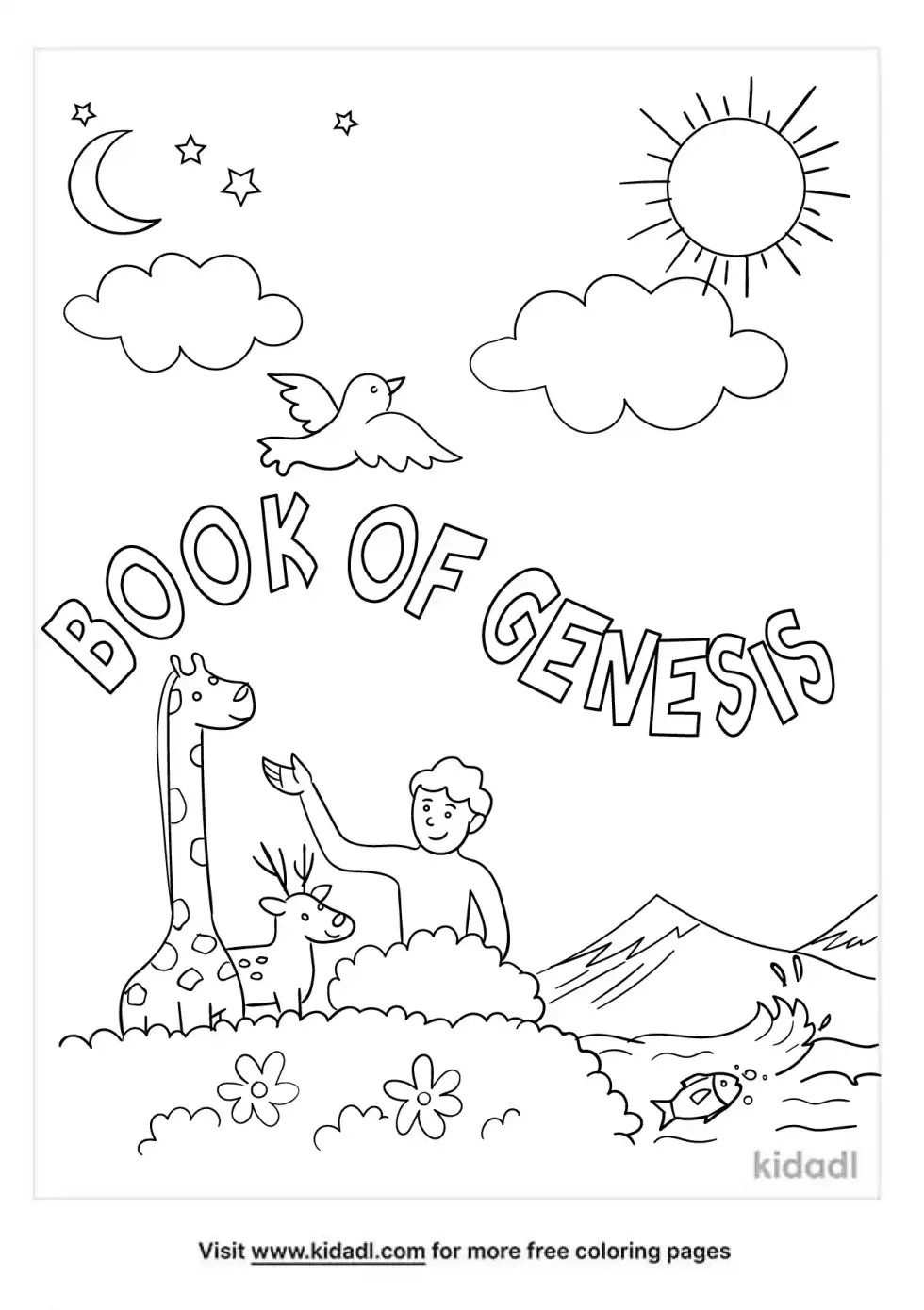 Book Of Genesis Coloring Page