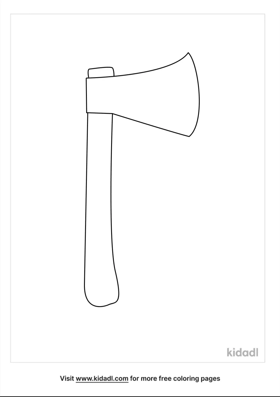 Ax Coloring Page | Kidadl