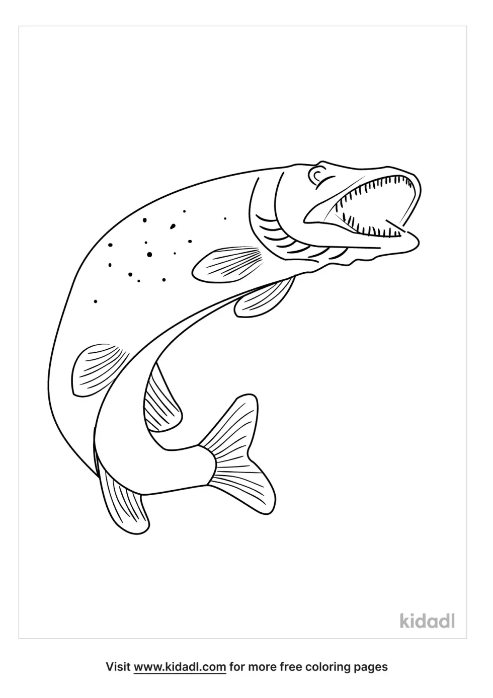 Musky Coloring Page