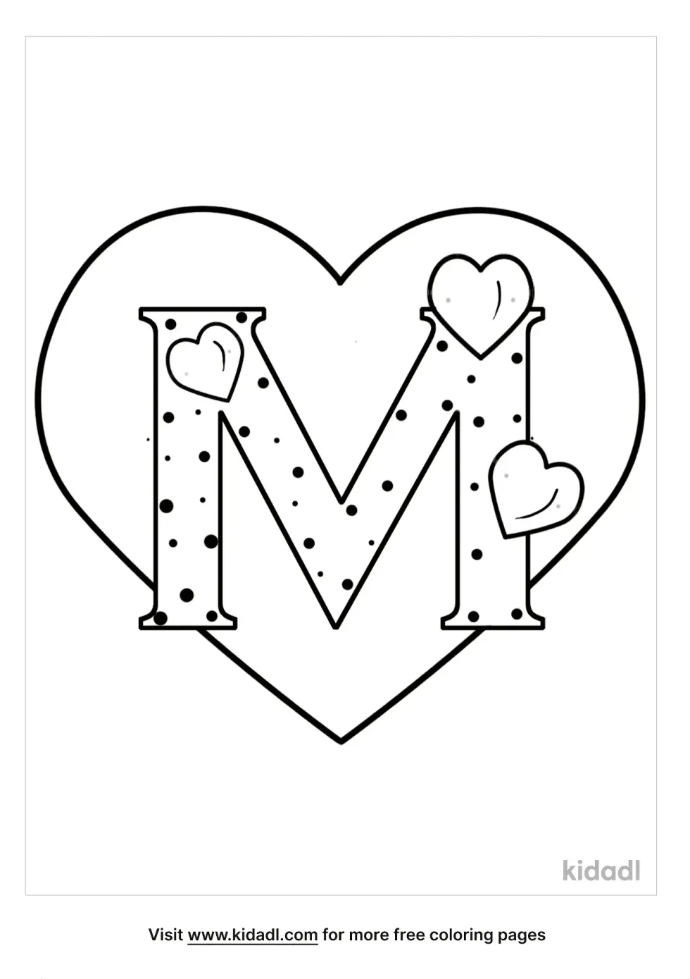 Letter M With Heart