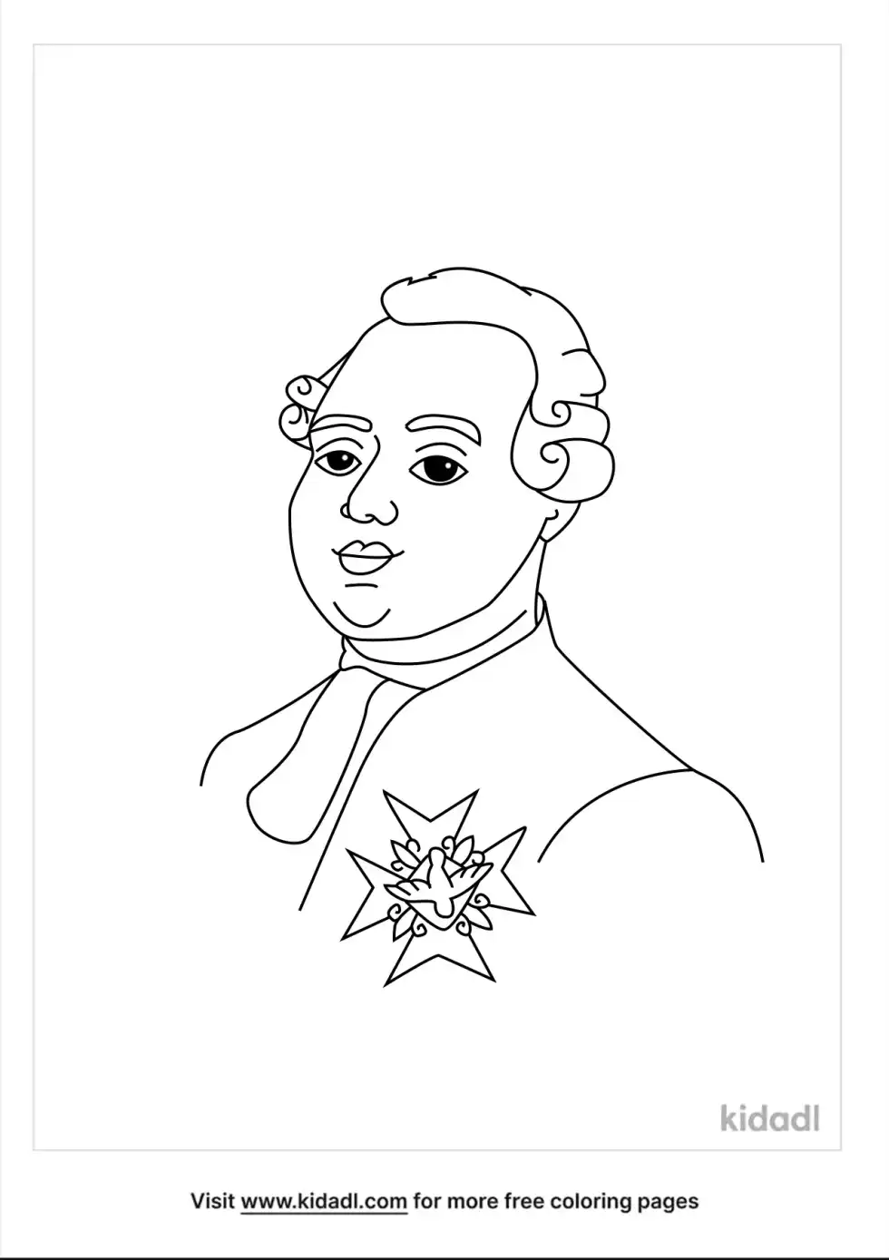 King Louis Xvi Coloring Page