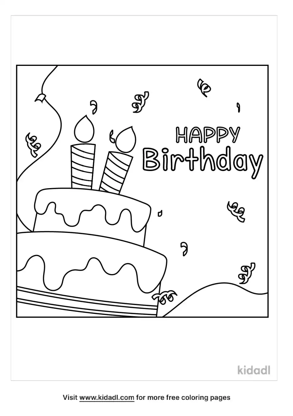 Greeting Card Coloring Page