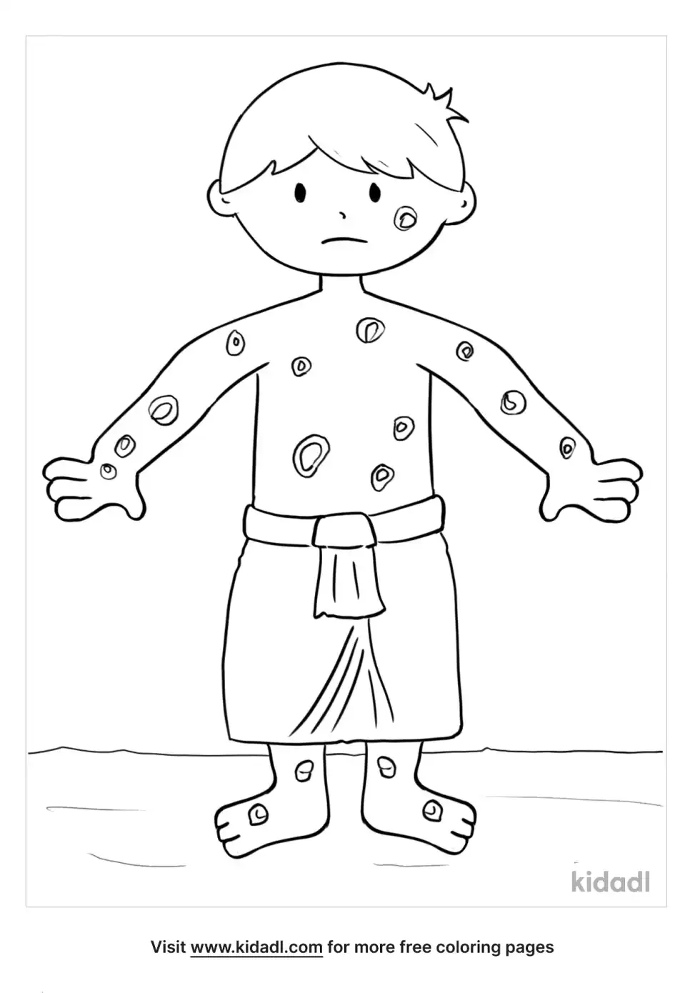 Ten Plagues Boils Coloring Page