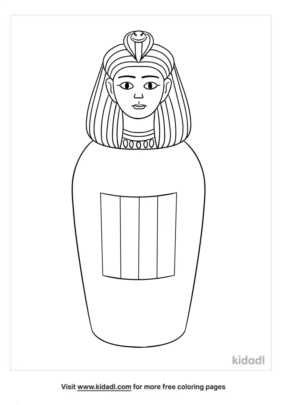 Canopic Jar Coloring Page