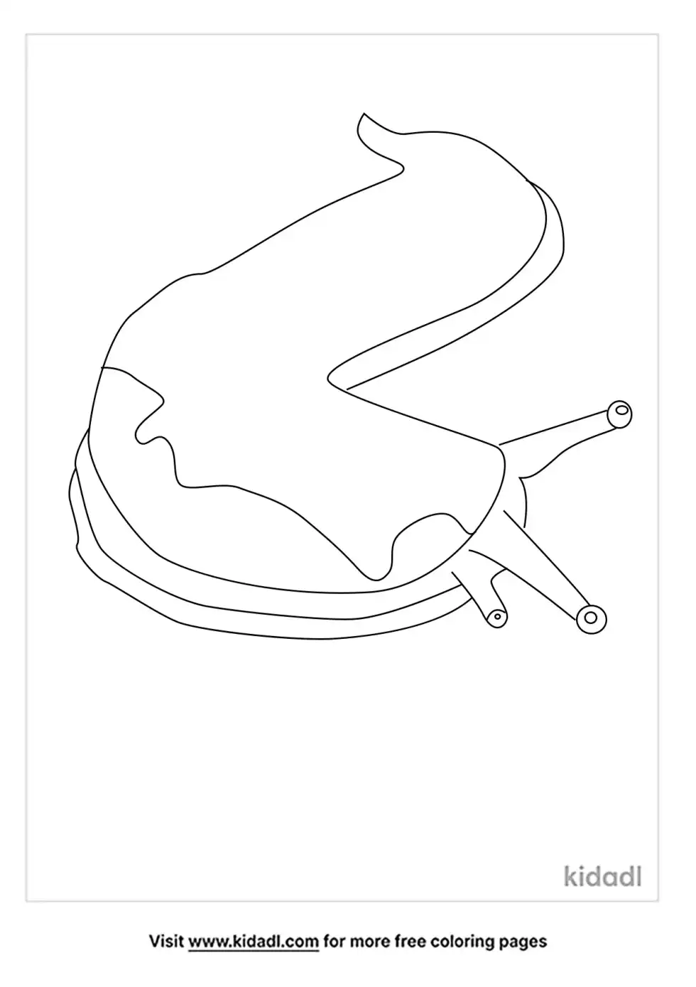 Banana Slug Coloring Page