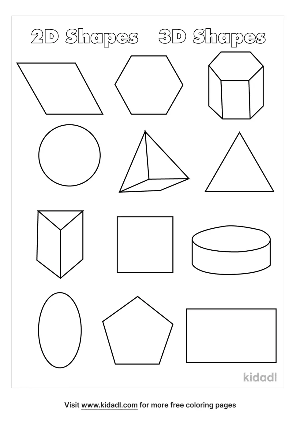 Kids 2d And 3d Shapes