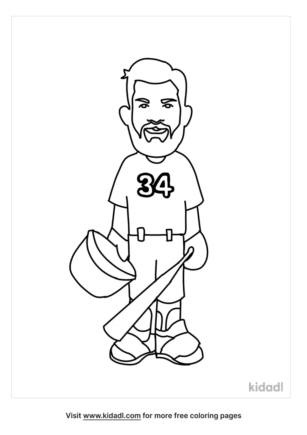 Bryce Harper Coloring Page