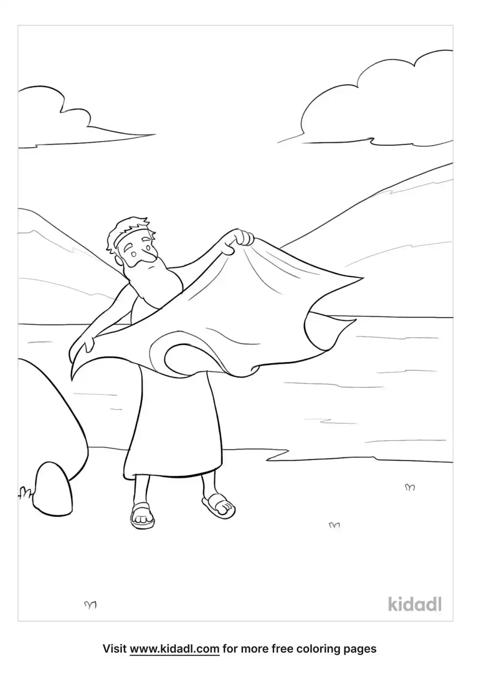Elijah's Mantle Coloring Page
