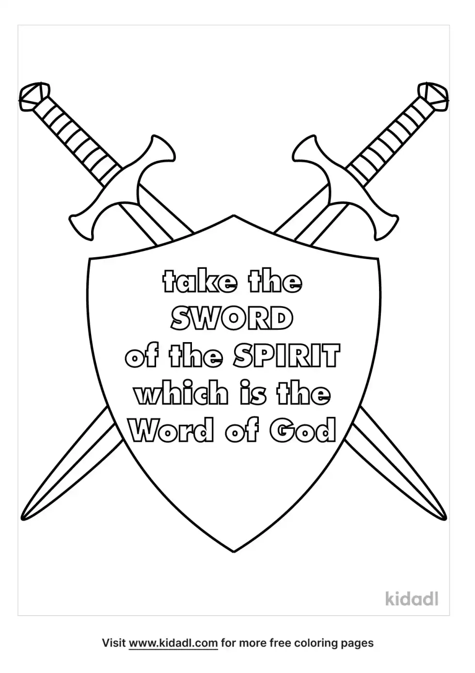 Ephesians 6:17 Coloring Page