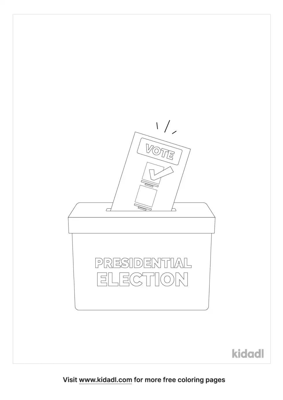 Election Coloring Page