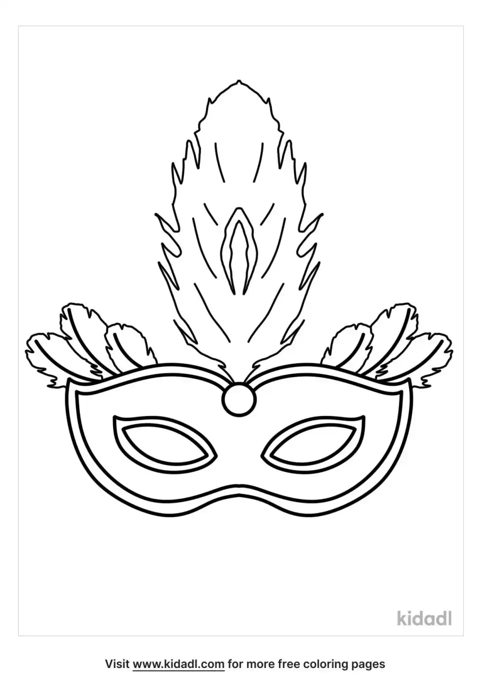 Venice Carnival Coloring Page