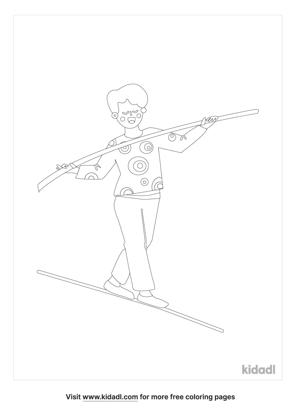 Balance And Motion Coloring Page