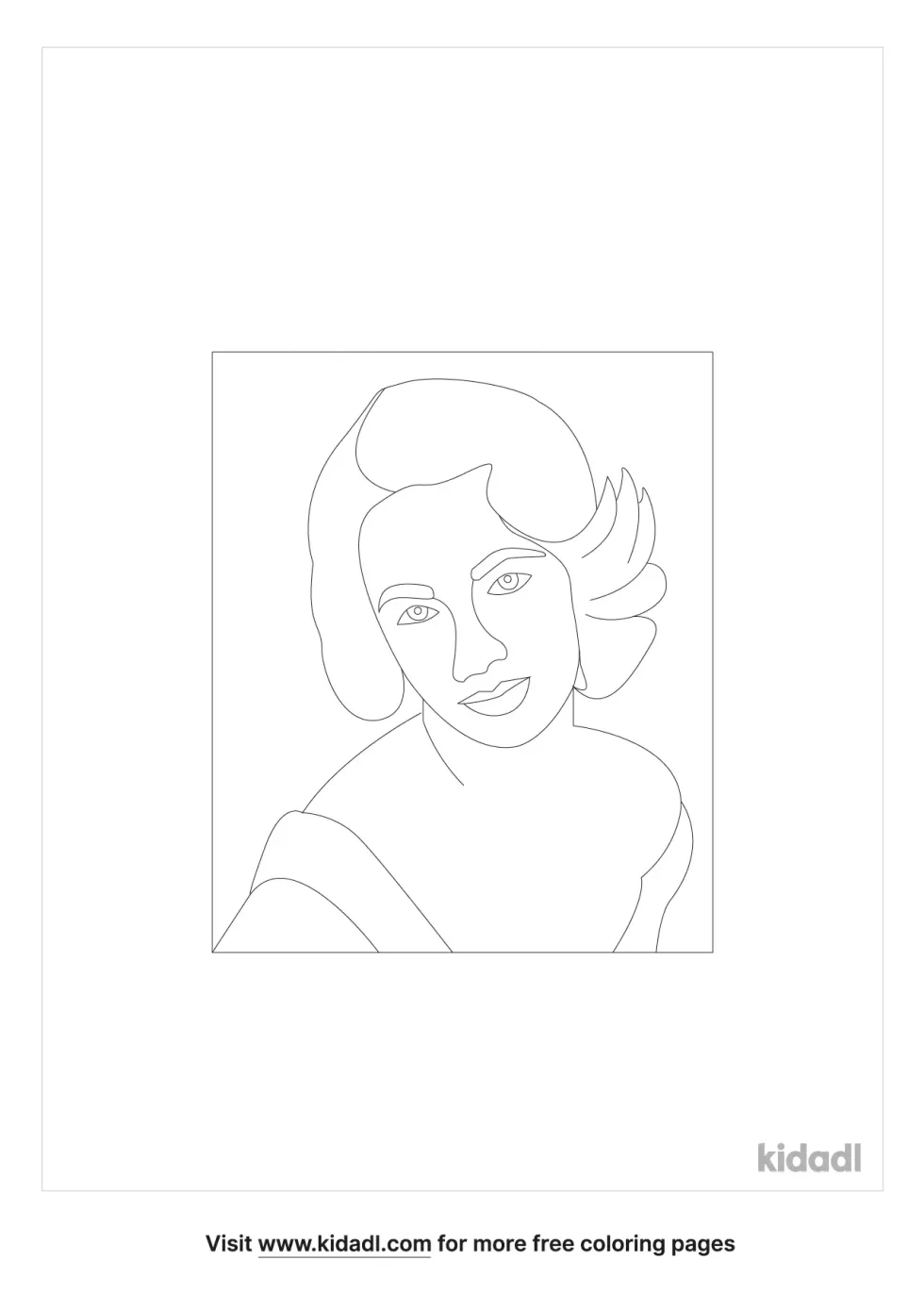 Elizabeth Taylor Coloring Page
