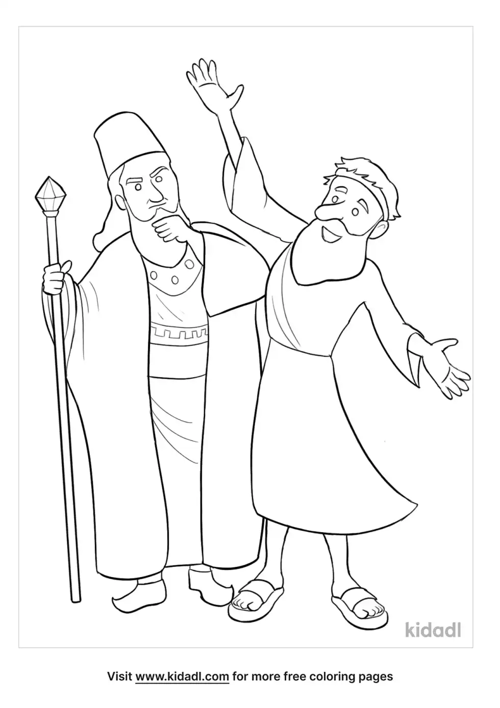Elijah And King Ahab Coloring Page