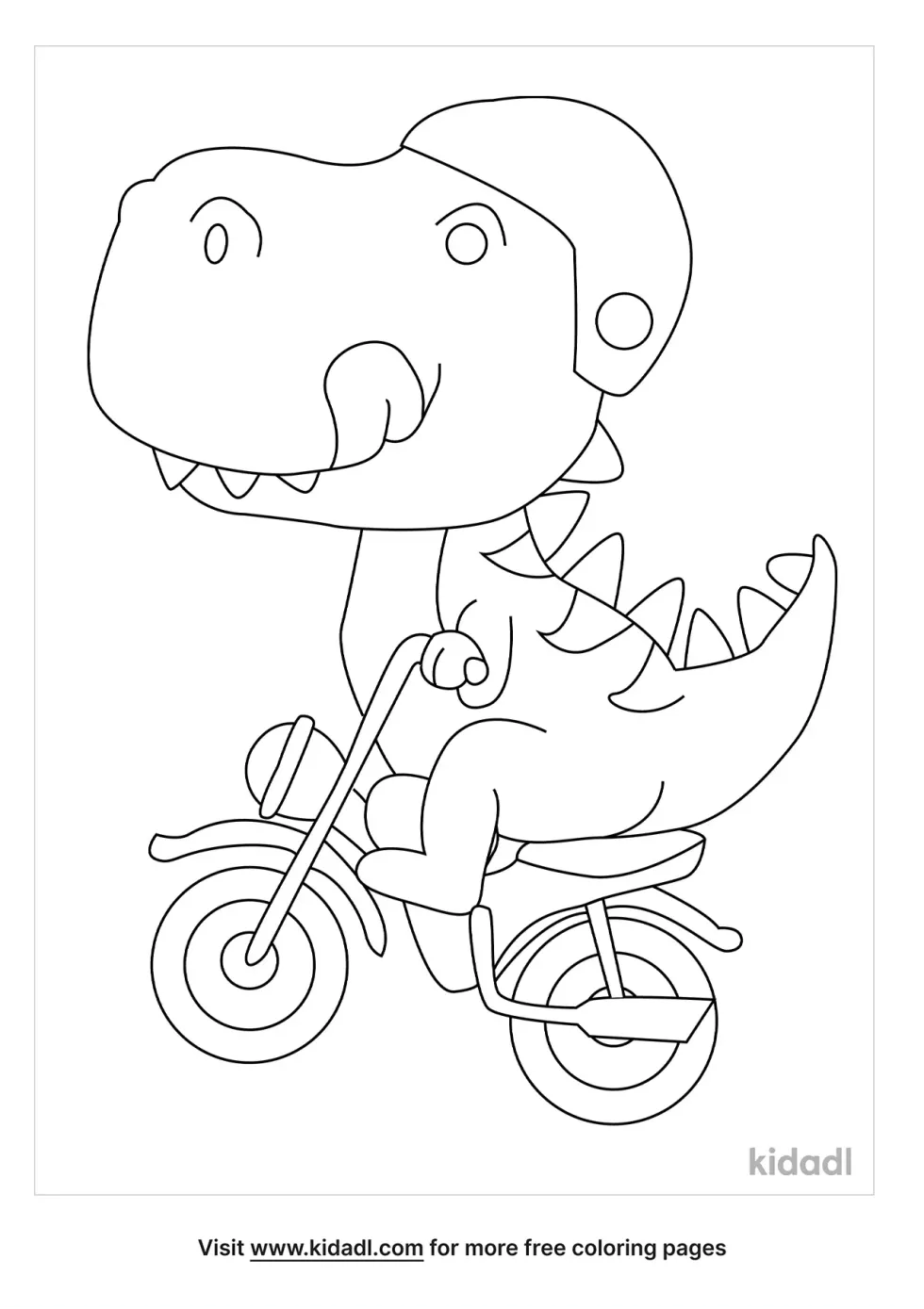 Dinosaur On A Motorcycle