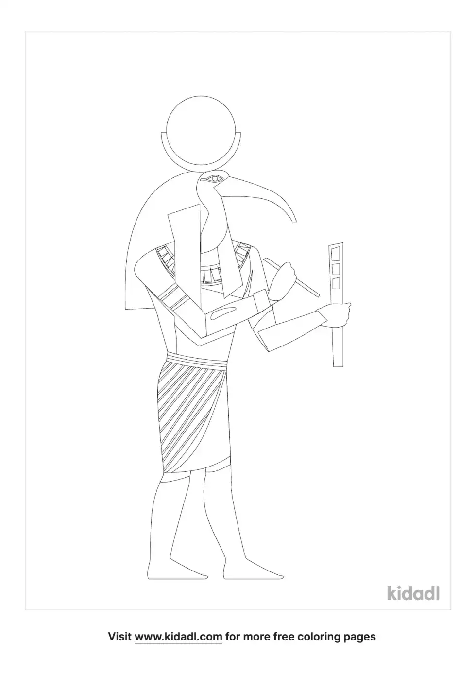Egyptian Ra Coloring Page