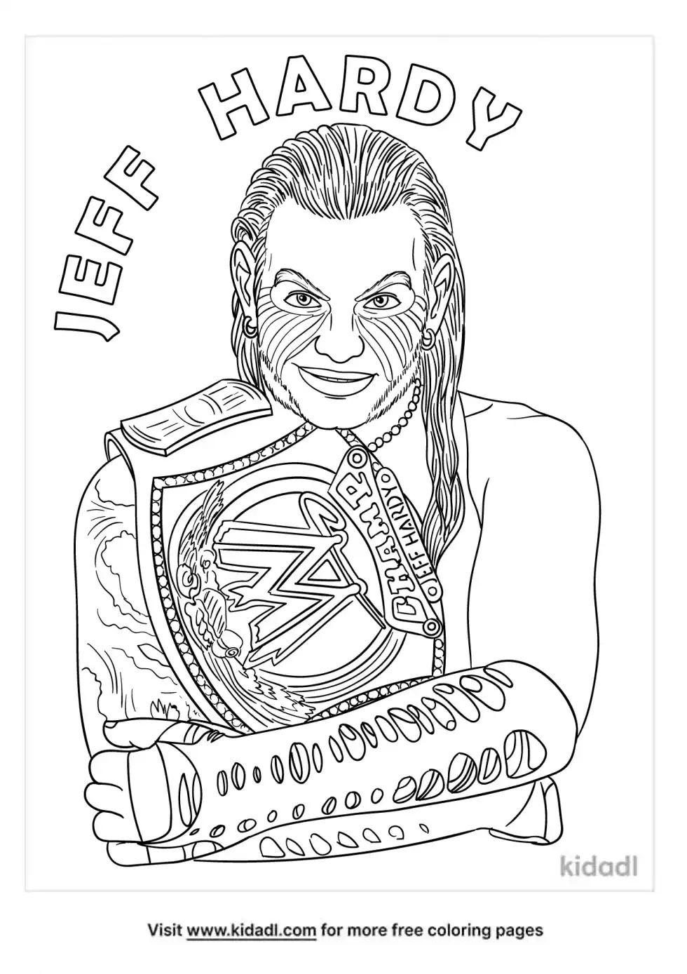 Jeff Hardy Coloring Page