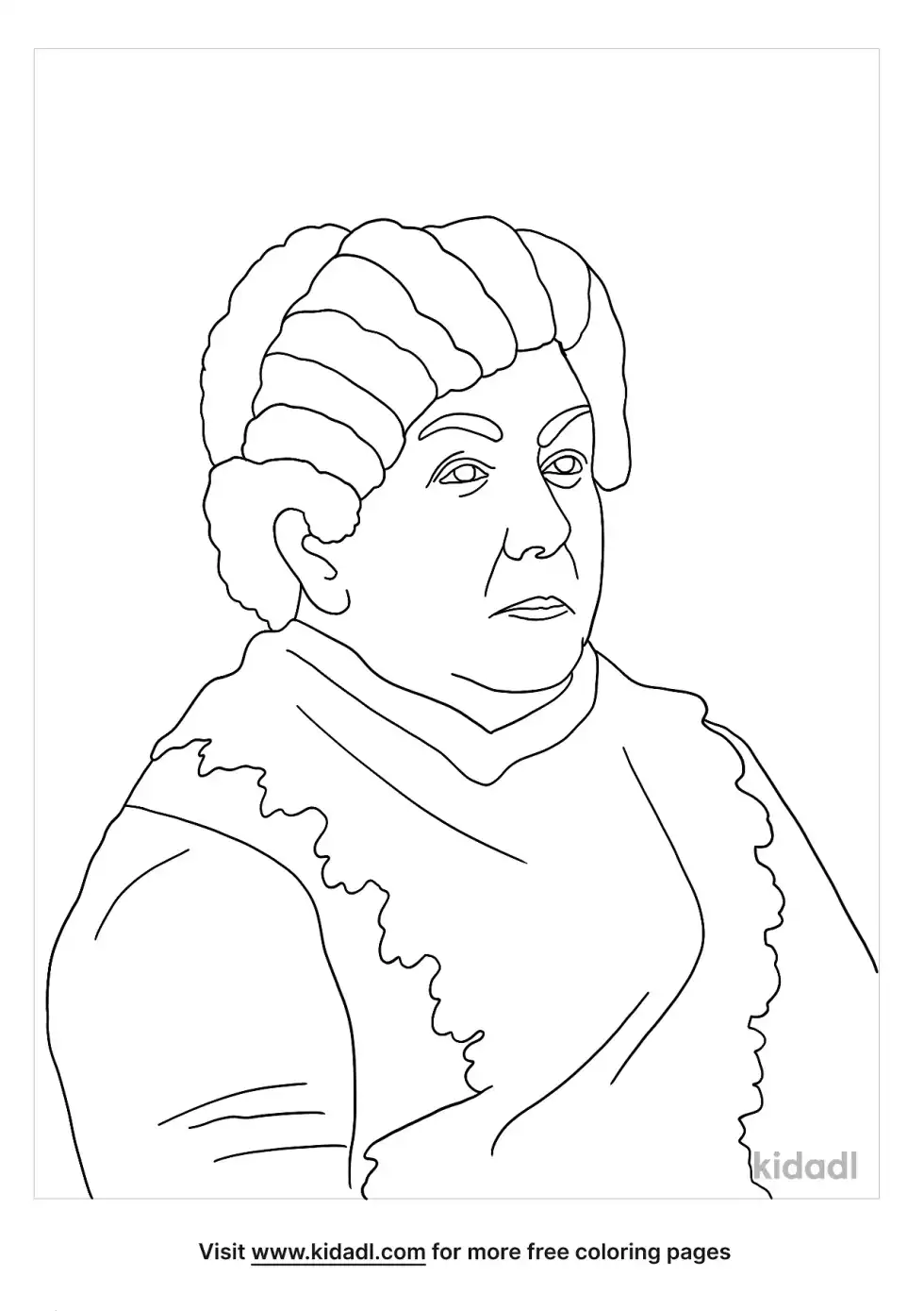 Elizabeth Cady Stanton Coloring Page