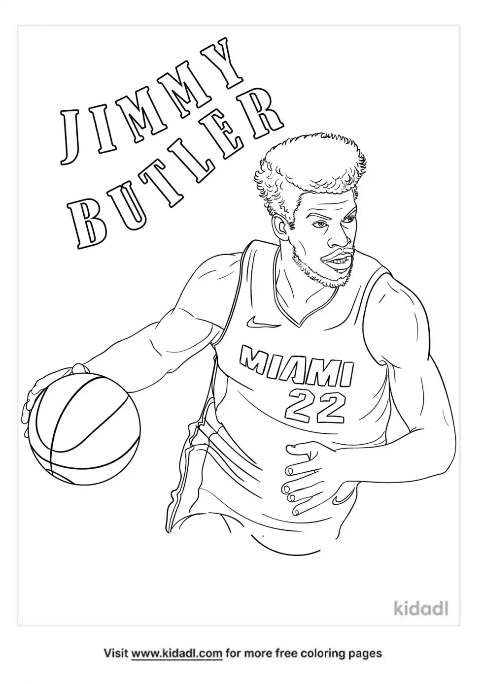 Jimmy Butler Coloring Page