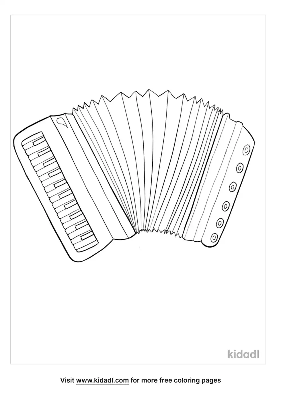 Accordion Coloring Page
