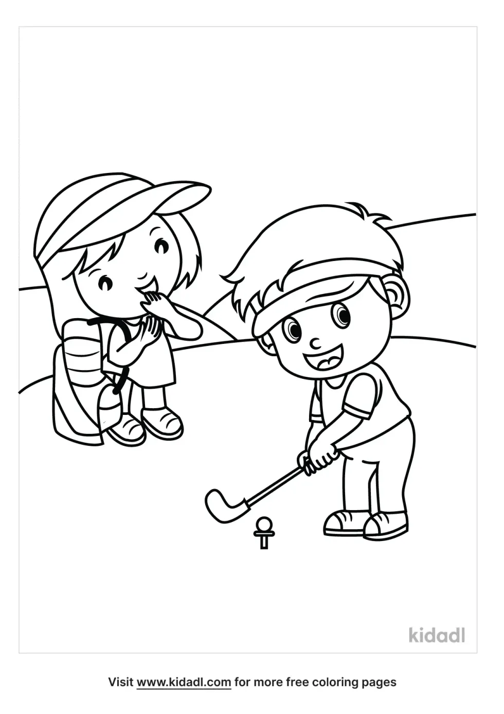 Children Playing Golf