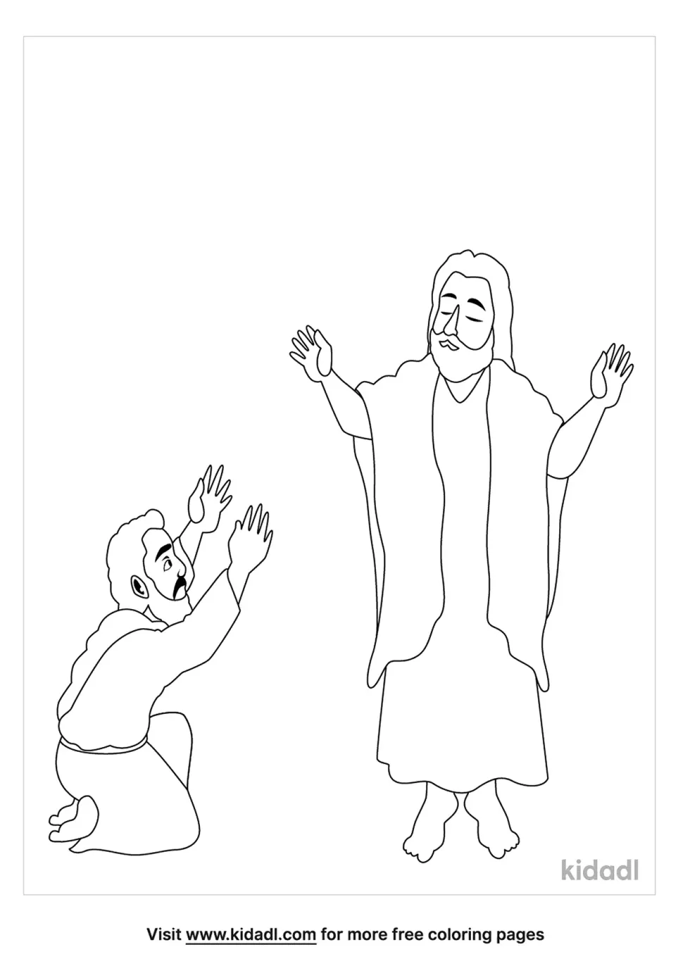 Peter Confesses Jesus Matthew 16 Coloring Page | Kidadl