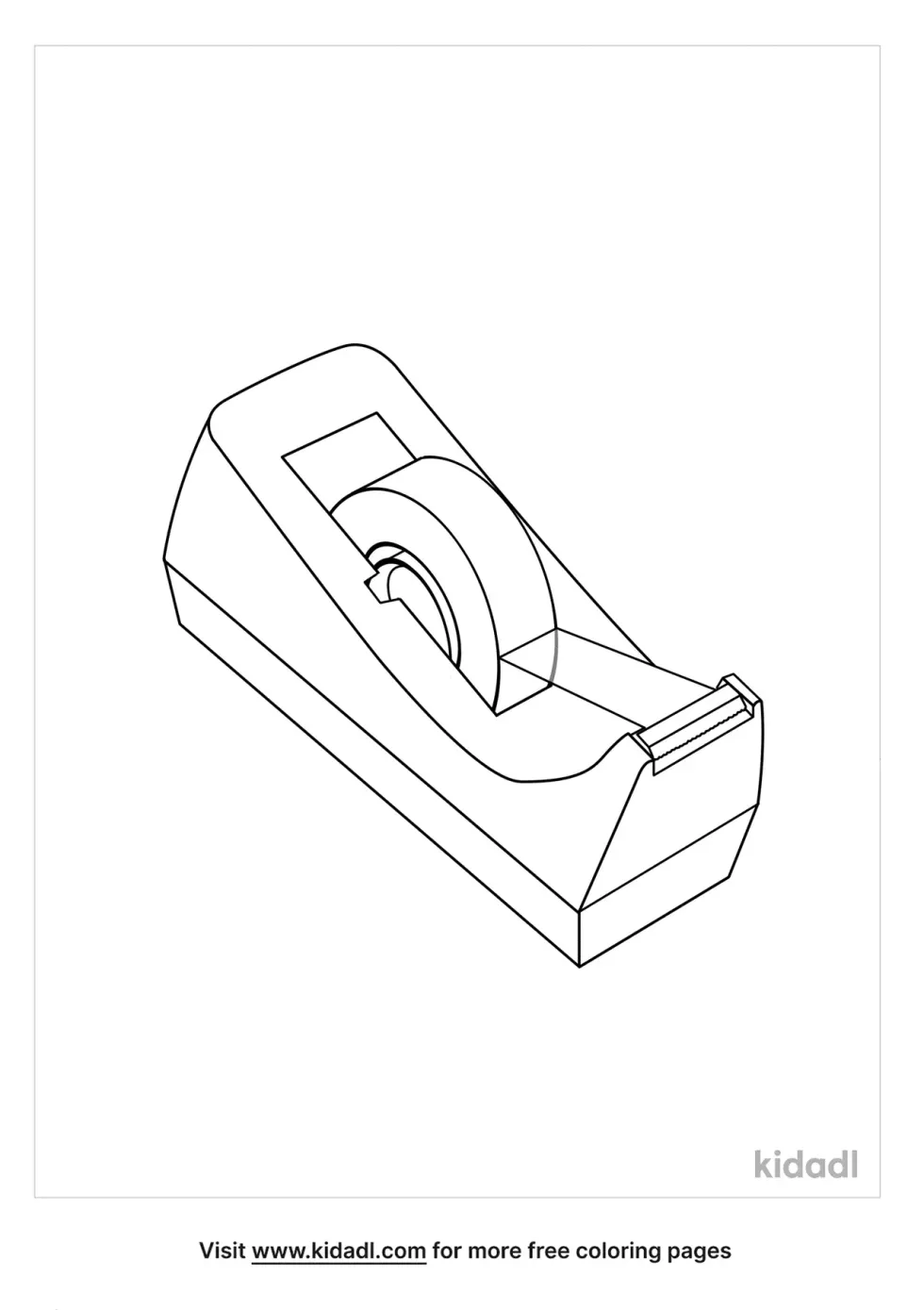 Scotch Tape Coloring Page