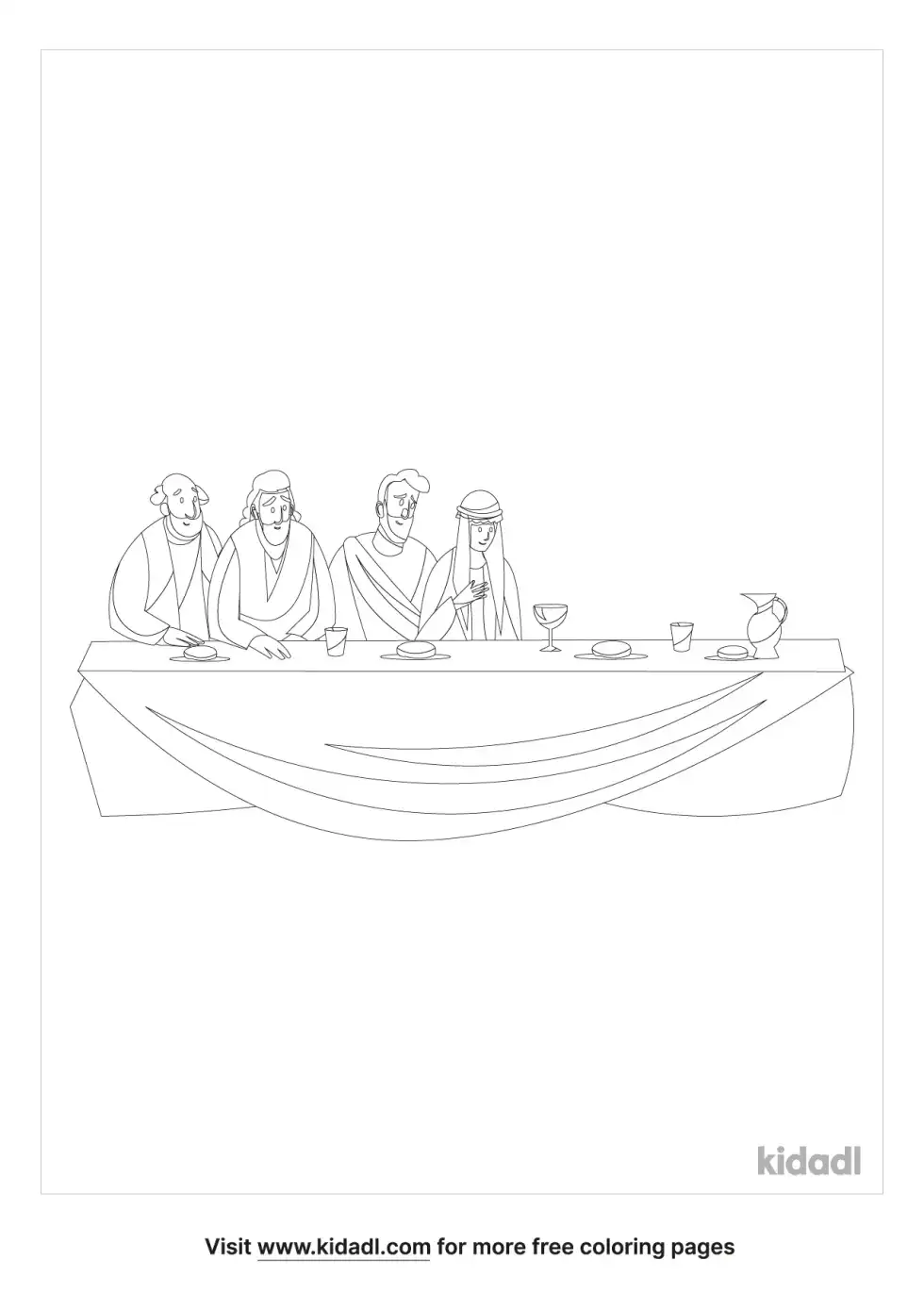 Matthew Has A Feast Coloring Page