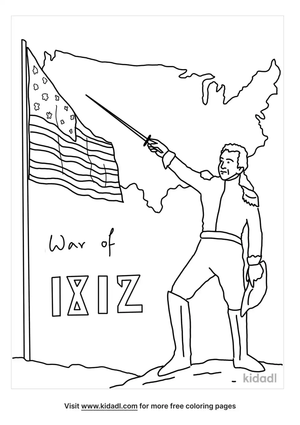 War Of 1812 Coloring Page