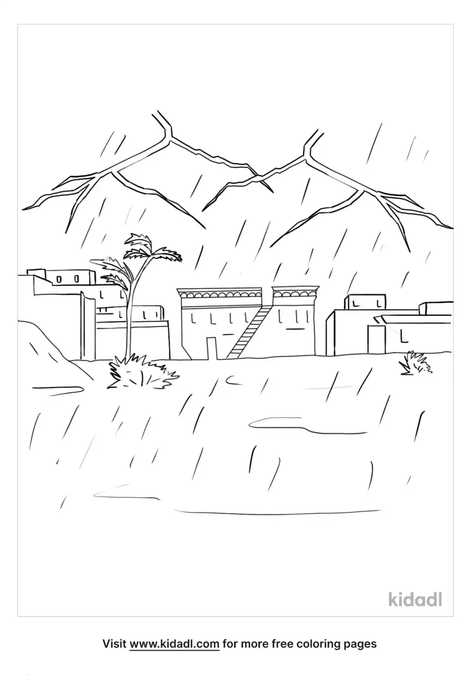 Plague Of Darkness Coloring Page