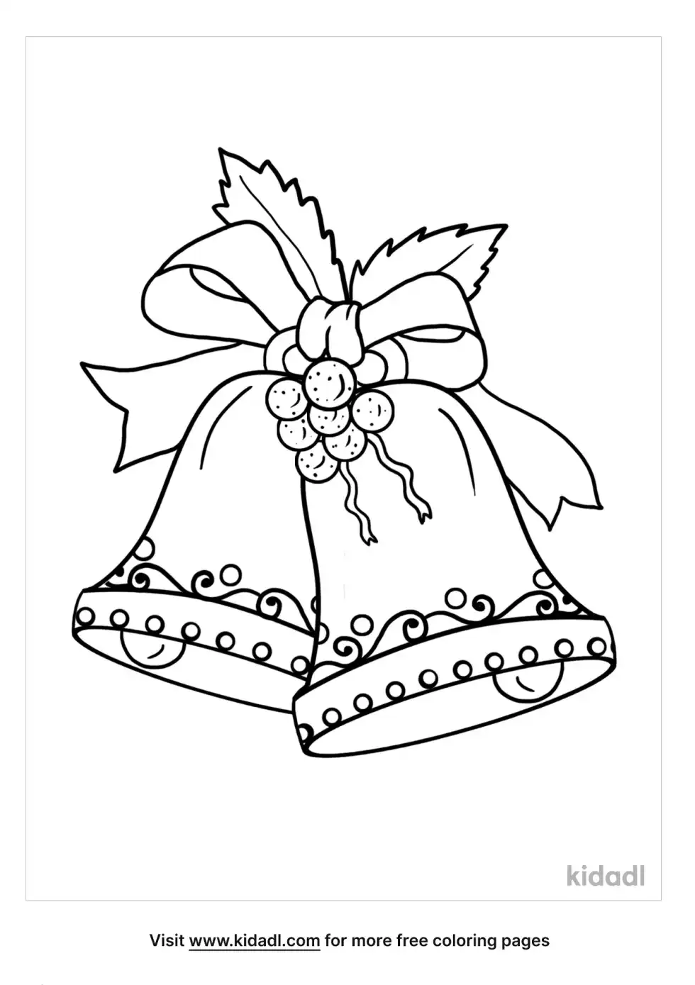 Christmas Bell Coloring Page