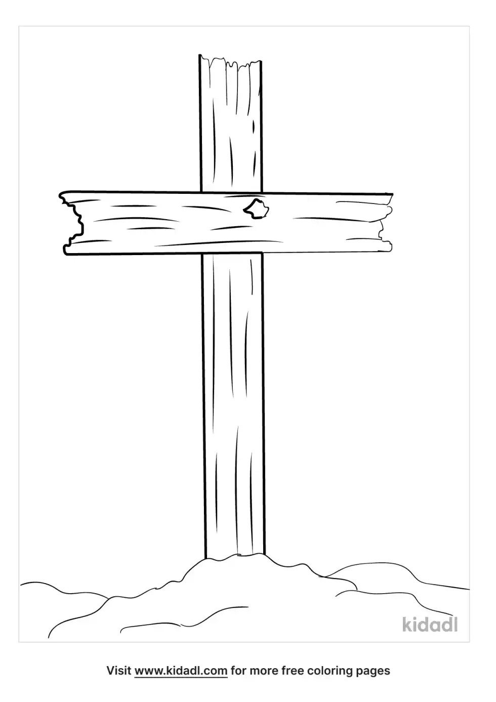 Rugged Cross Coloring Page